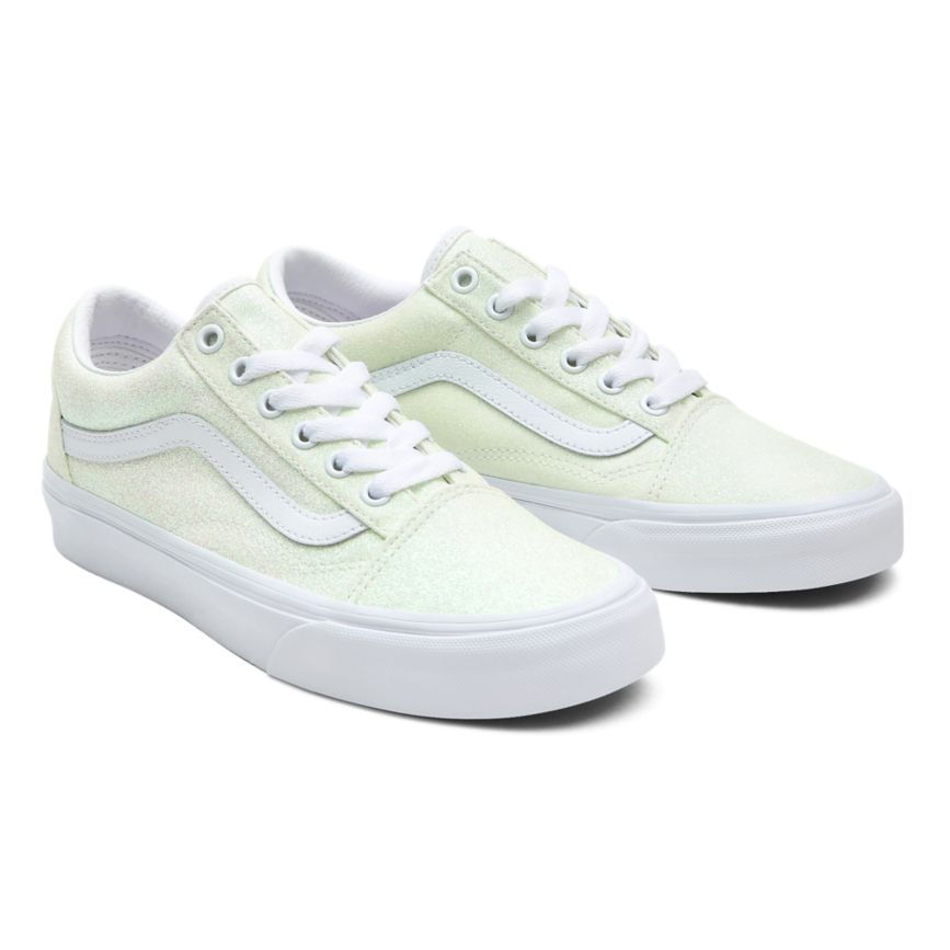 Vans UV Glitter Old Skool Shoes White | VN232P5WQ97