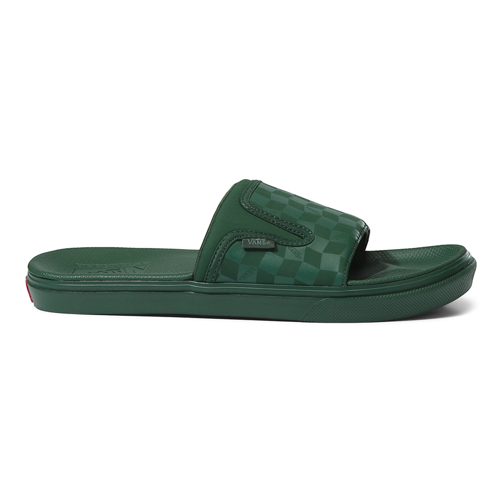 Vans UltraCush Slide-On Dark Green | VN004N8MD62