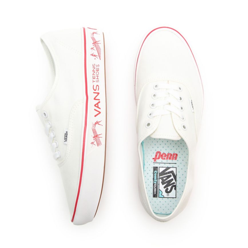 Vans X Penn ComfyCush Authentic Shoes White | VN025E4PN40