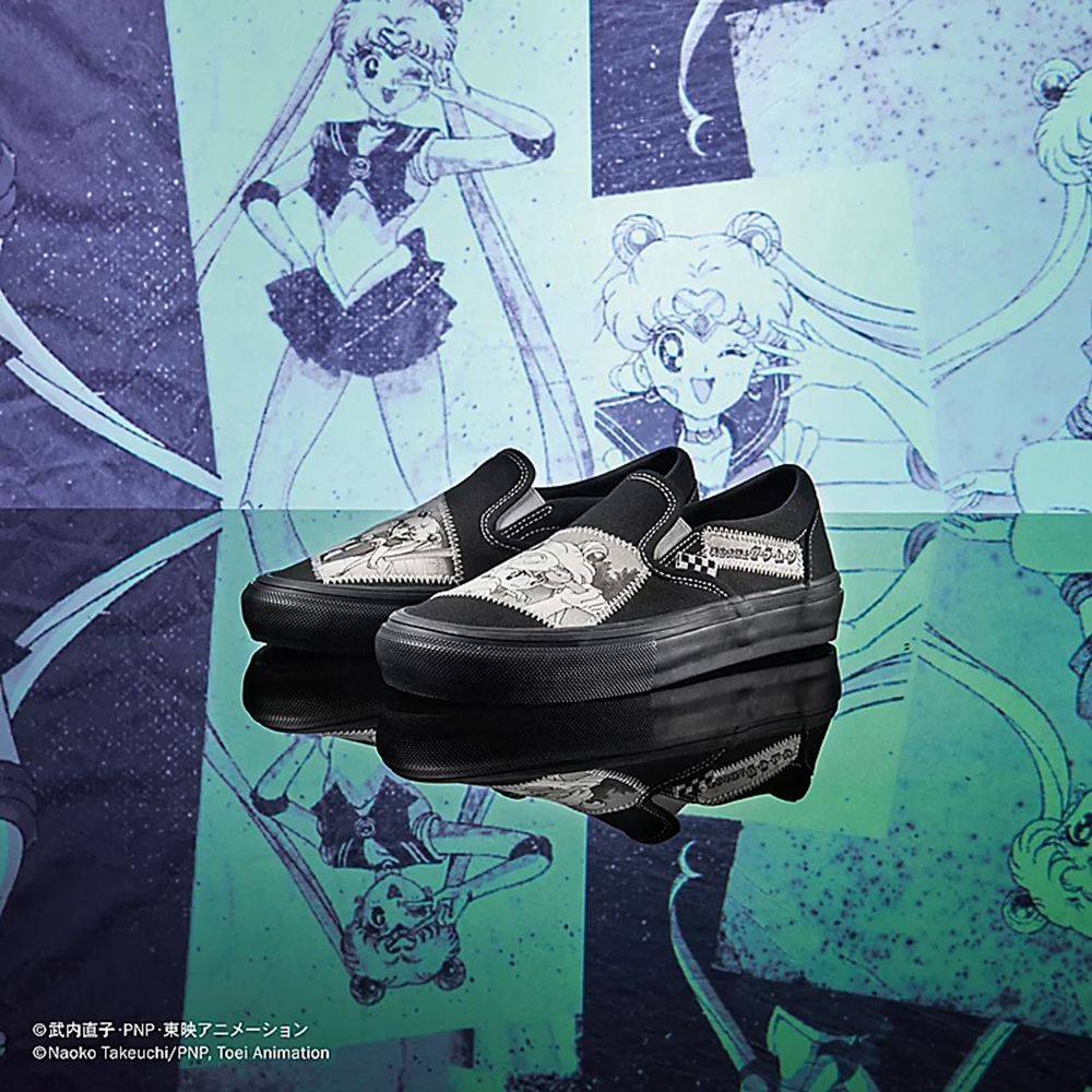 Vans X Pretty Guardian Sailor Moon Skate Slip-on Shoes Black | VN145P0LD37