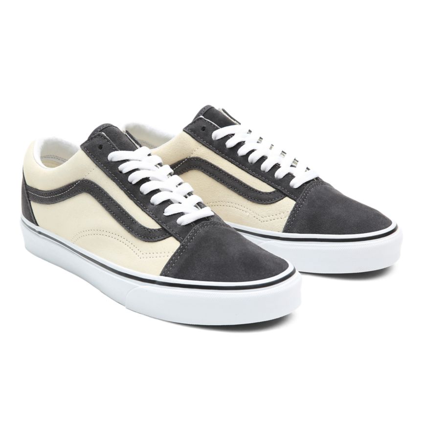 Vans 2-Tone Suede Old Skool Shoes Beige | VN167O6EG51