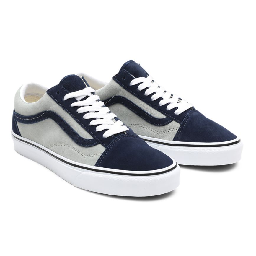 Vans 2-Tone Suede Old Skool Shoes Navy | VN276C7ER74