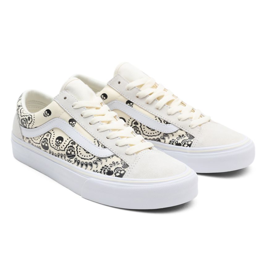 Vans Bandana Style 36 Shoes White | VN259O4YX66