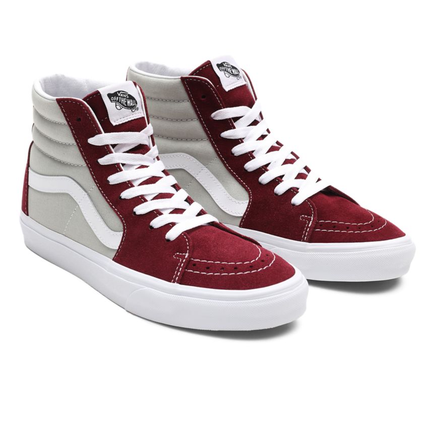 Vans Classic Sport Sk8-Hi Shoes Burgundy | VN258S7KH52