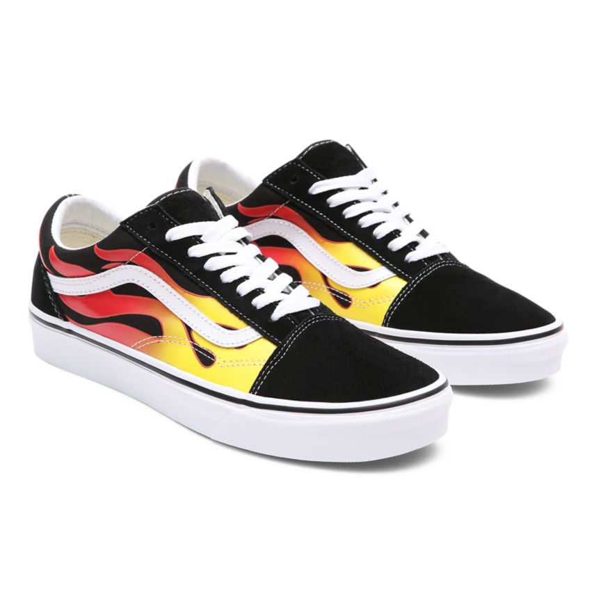 Vans Flame Old Skool Shoes Black | VN163H9LW55