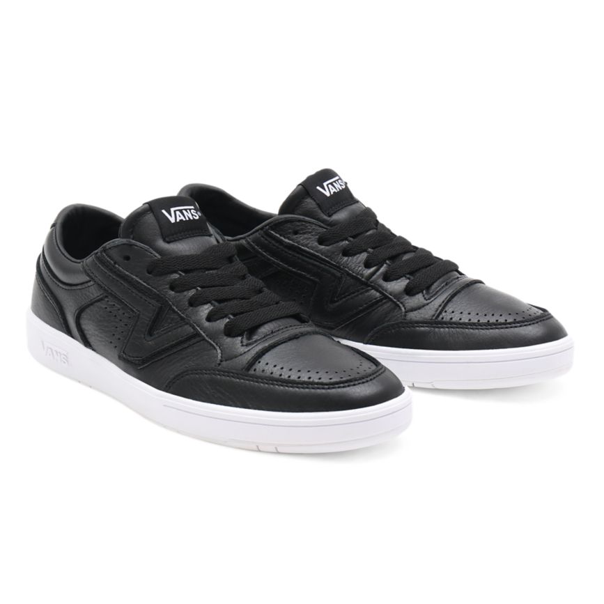 Vans Leather Lowland CC Shoes Black | VN053K9XE93