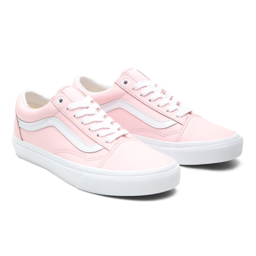 Vans Leather Old Skool Shoes Pink | VN179S2IS46