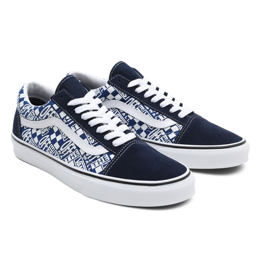 Vans Off The Wall Old Skool Shoes Blue | VN011Y3PP69