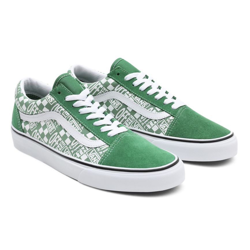 Vans Off The Wall Old Skool Shoes Green | VN183L2EY09