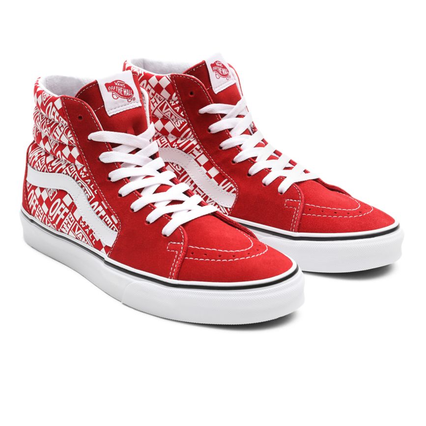 Vans Off The Wall SK8-Hi Shoes Red | VN215R7OH89