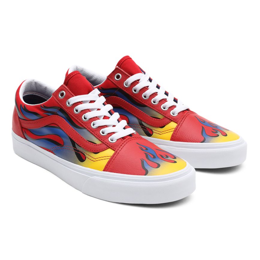 Vans Racer Old Skool Shoes Red | VN429P6GT85