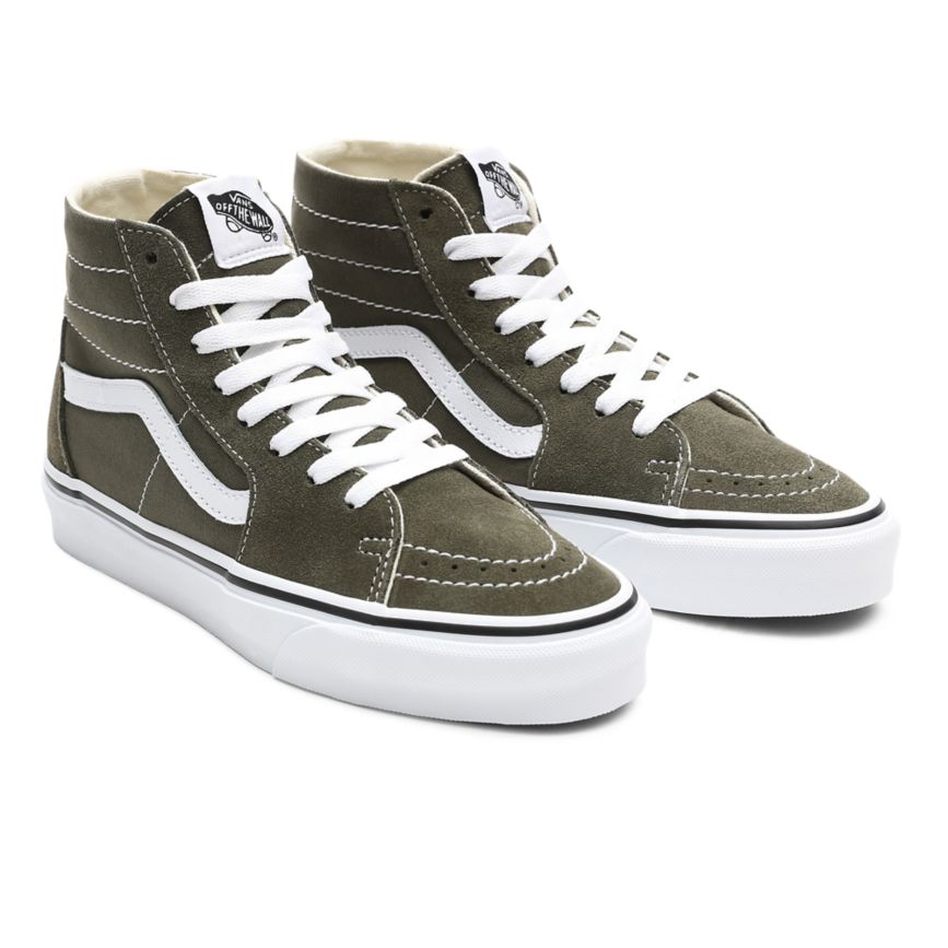 Vans SK8-Hi Tapered Shoes Olive | VN823U4FC73