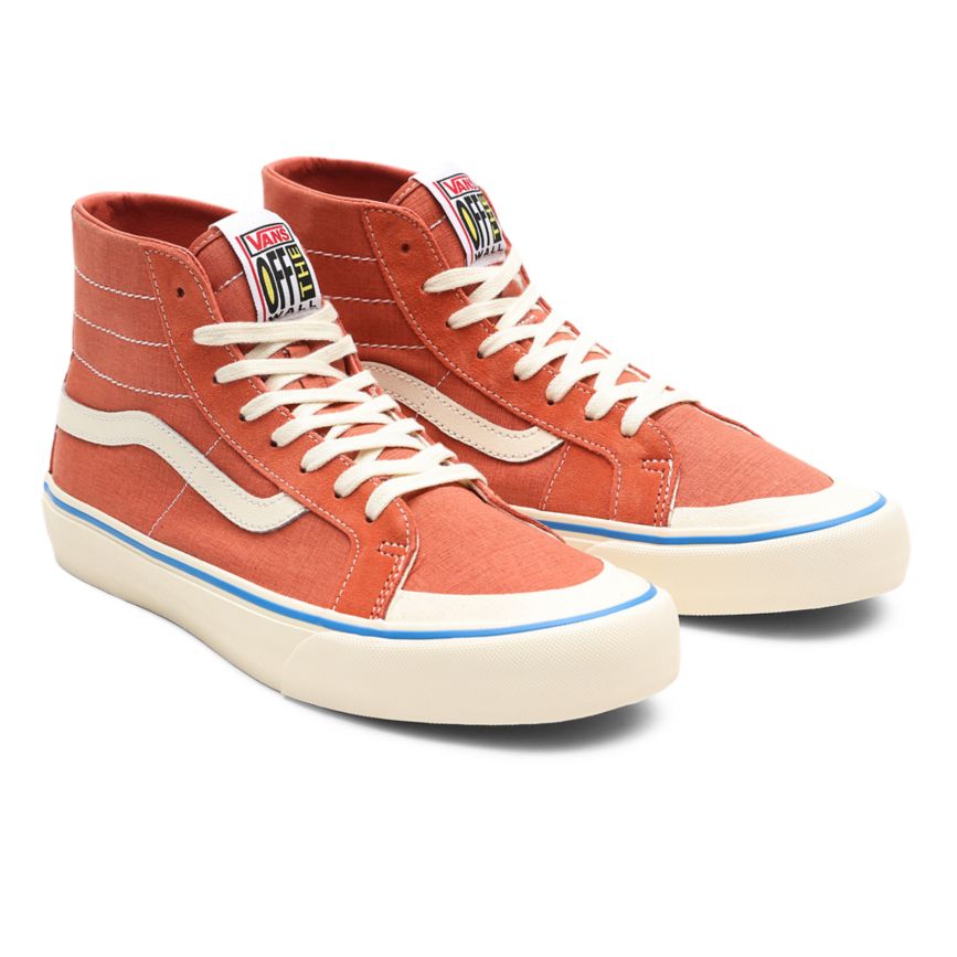 Vans Salt Wash SK8-Hi 138 Decon SF Shoes Red | VN037Z2HO93