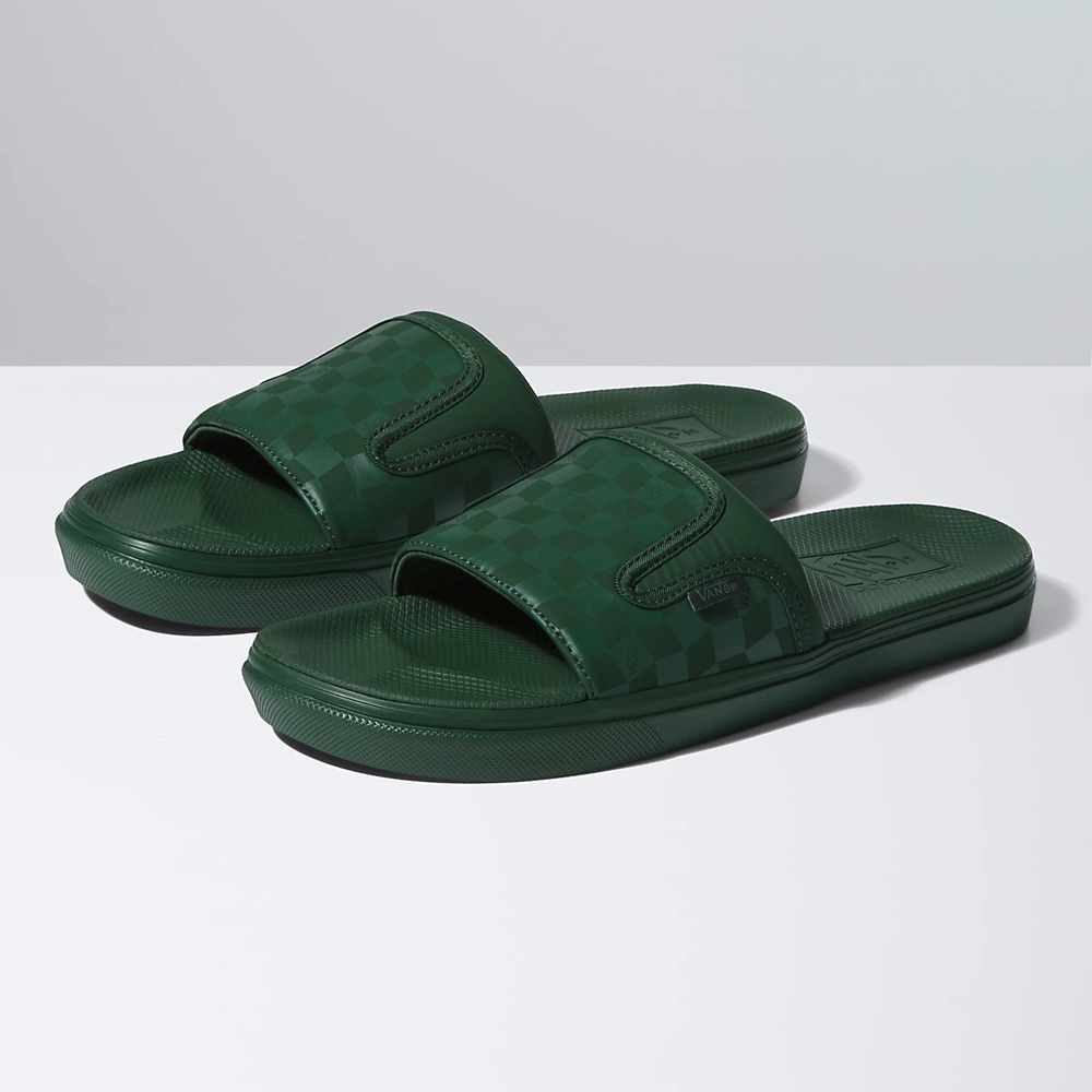 Vans UltraCush Slide-On Dark Green | VN004N8MD62